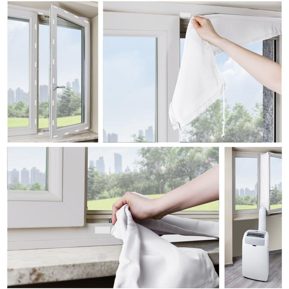 WPRO Kit calfeutrage pour climatiseurs portables - ASK023