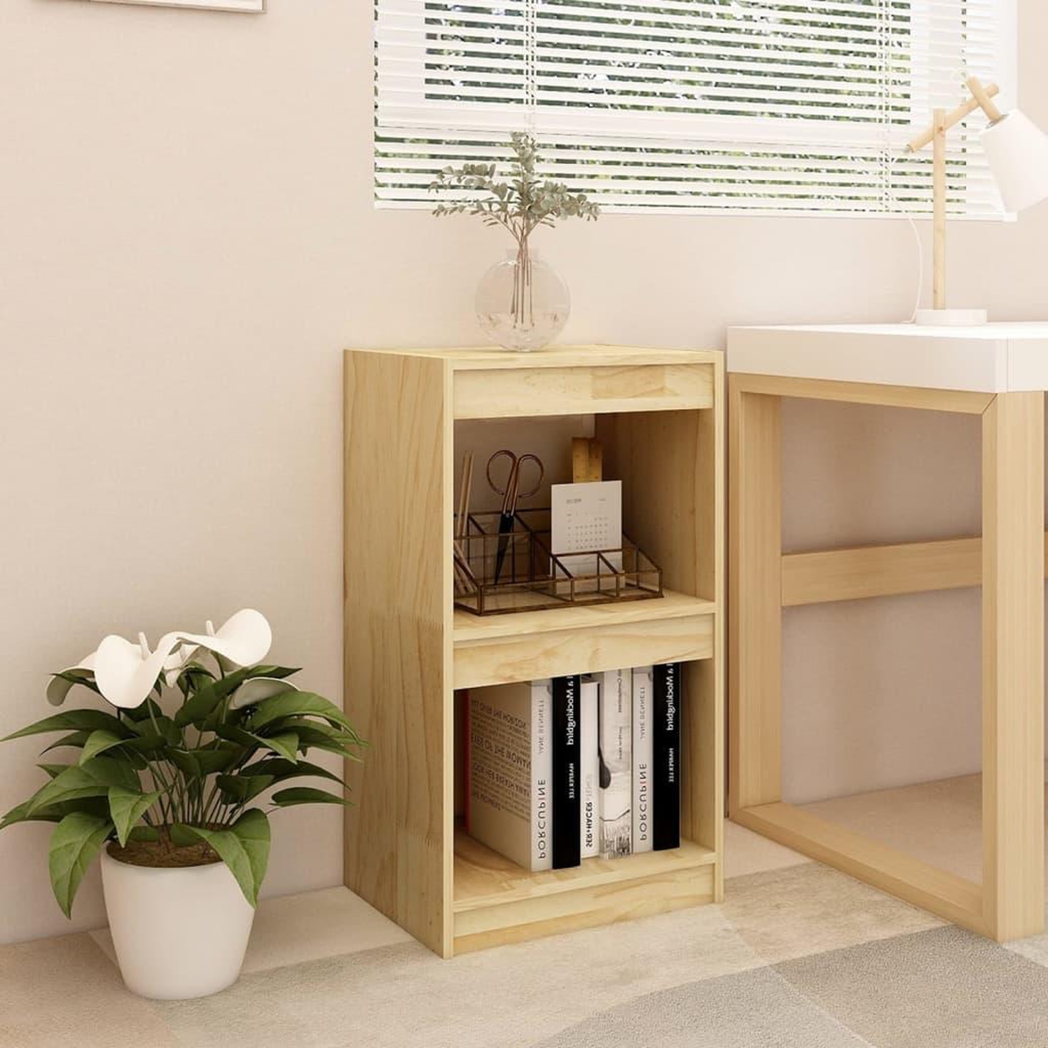Voir la diapositive 1 : VIDAXL Bibliotheque 40x30x71,5 cm Bois de pin massif