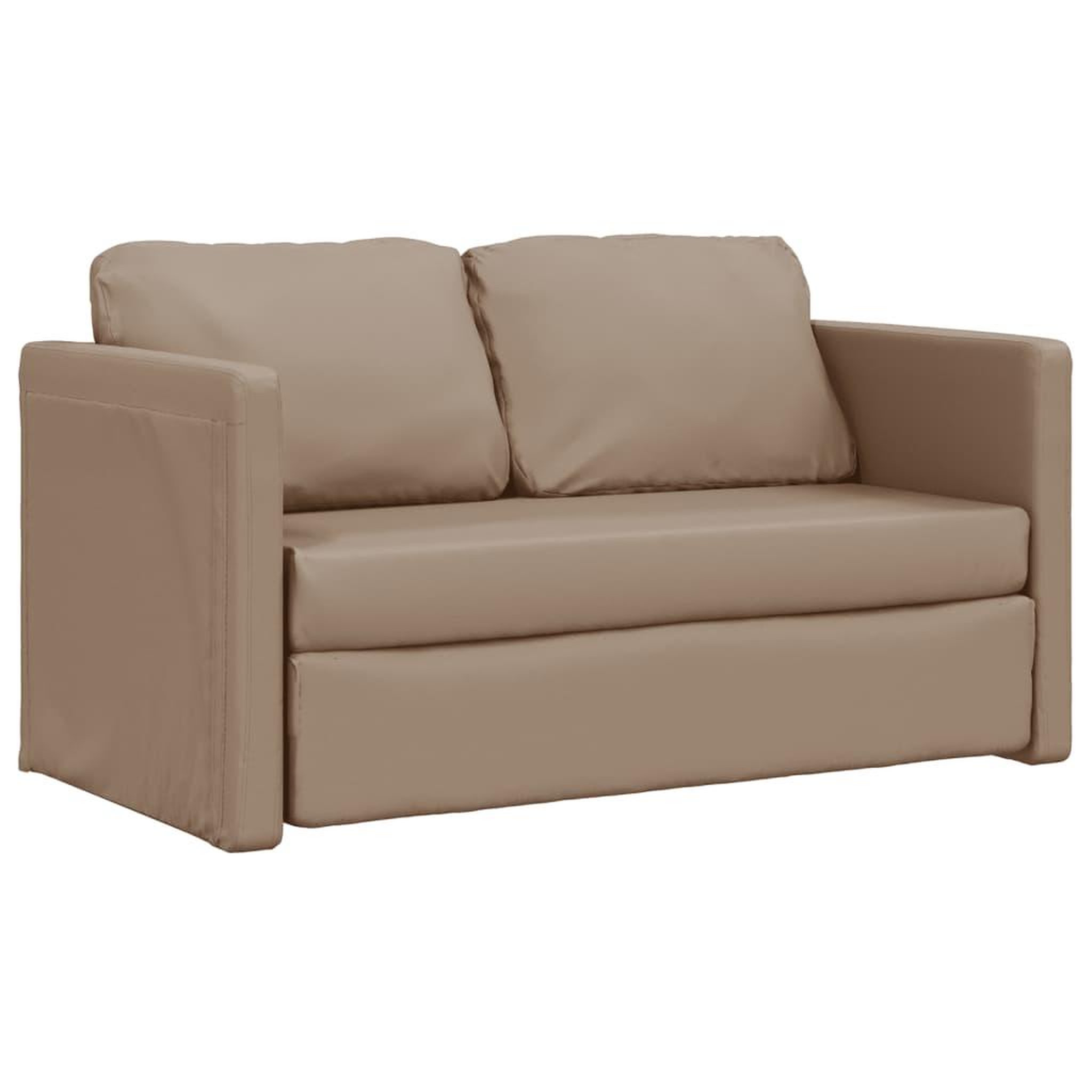 Voir la diapositive 4 : VIDAXL Canape-lit 2 en 1 cappuccino 112x174x55 cm similicuir
