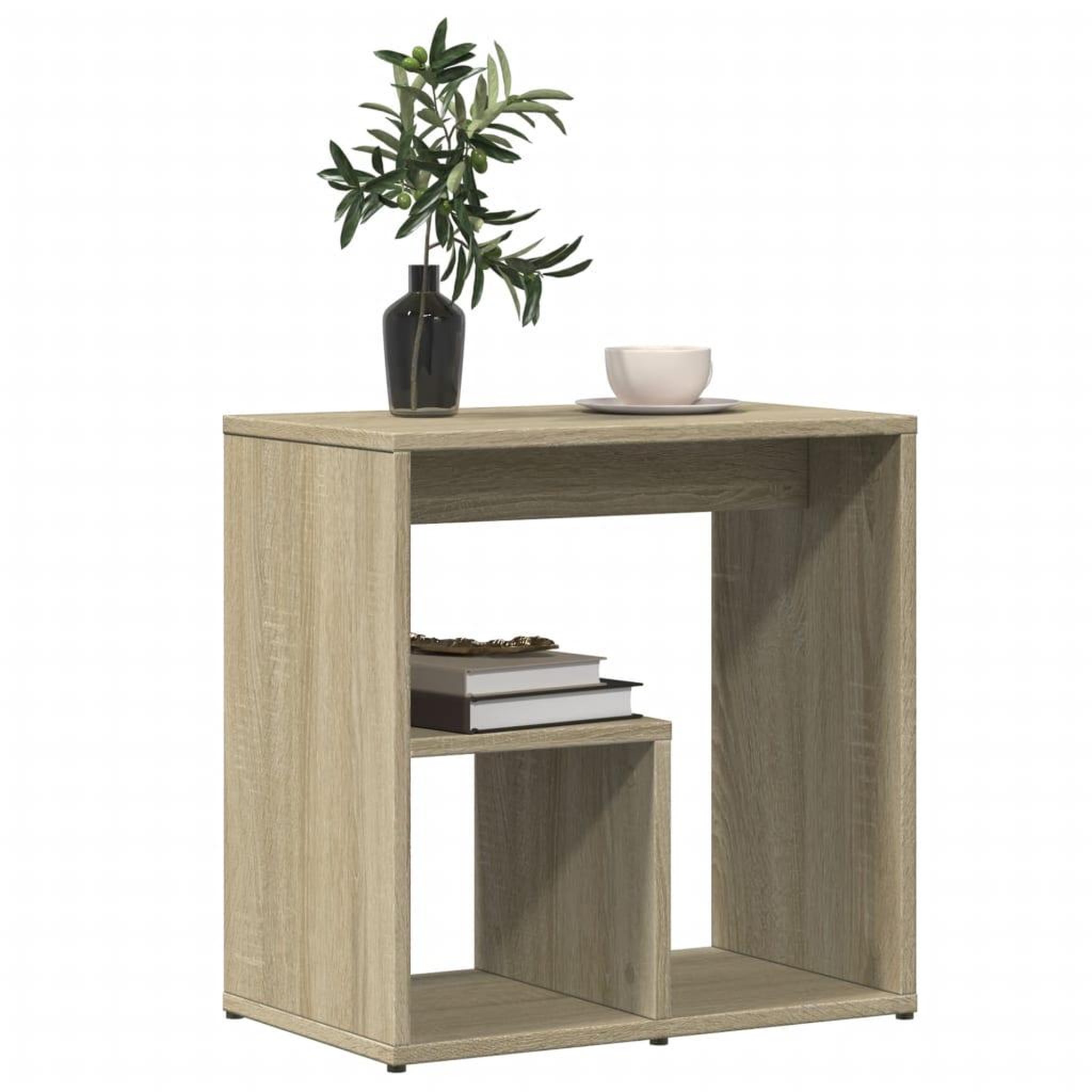 Voir la diapositive 4 : VIDAXL Tables d'appoint 2 pcs chene sonoma 50x30x50 cm bois ingenierie