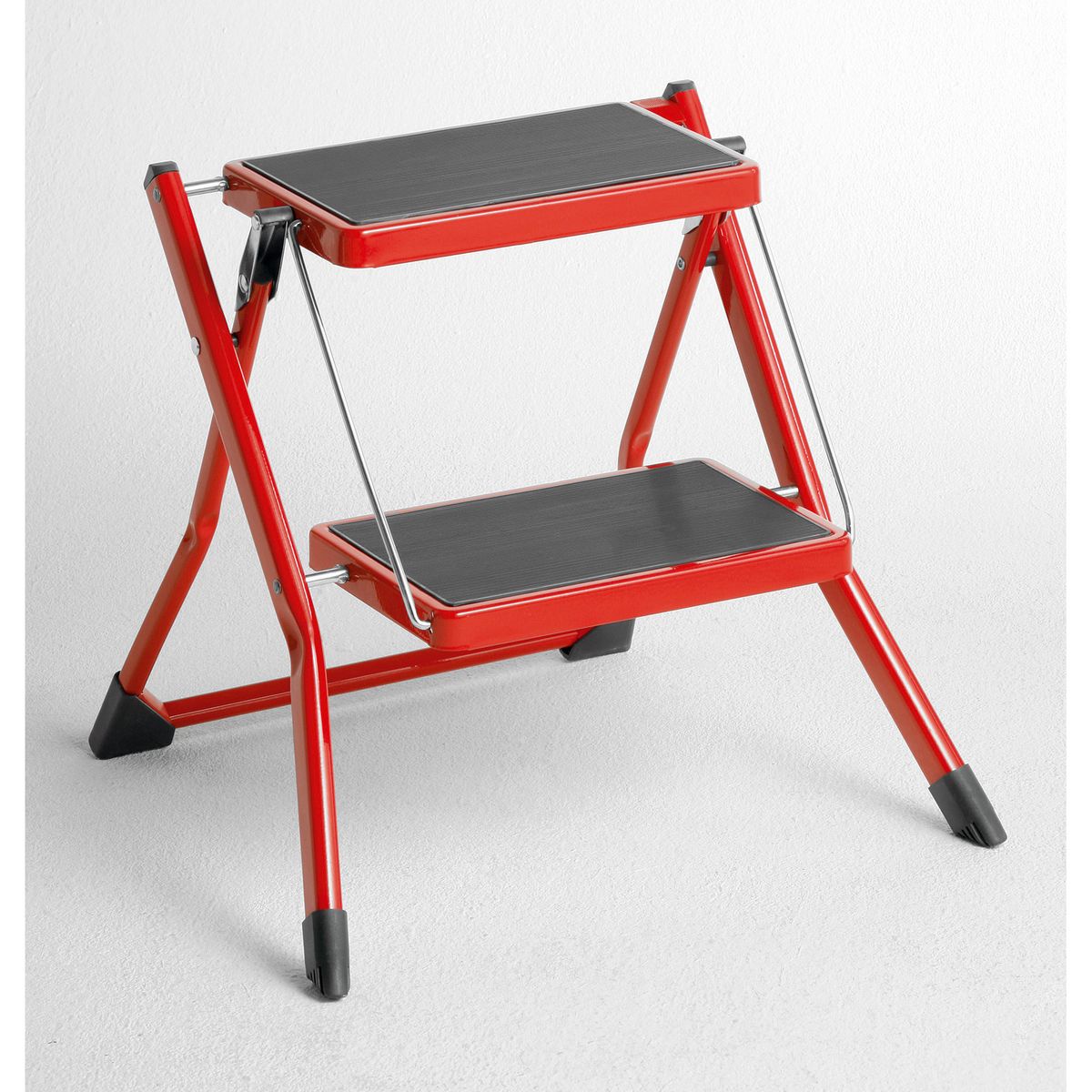 HAILO LOT Echelle transformable Hobbystep 3x11 + marchepied rouge