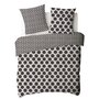 Voir la diapositive 3 : FUTURE HOME Parure de lit 2 personnes à pois réversible en coton