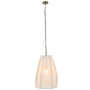 Voir la diapositive 2 : Paris Prix Lampe Suspension en Lin  Poire  173cm Blanc