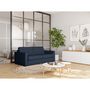 Voir la diapositive 1 : Canapé convertible système couchage express matelas 140x190 17cm 3 places en tissu DYLAN 