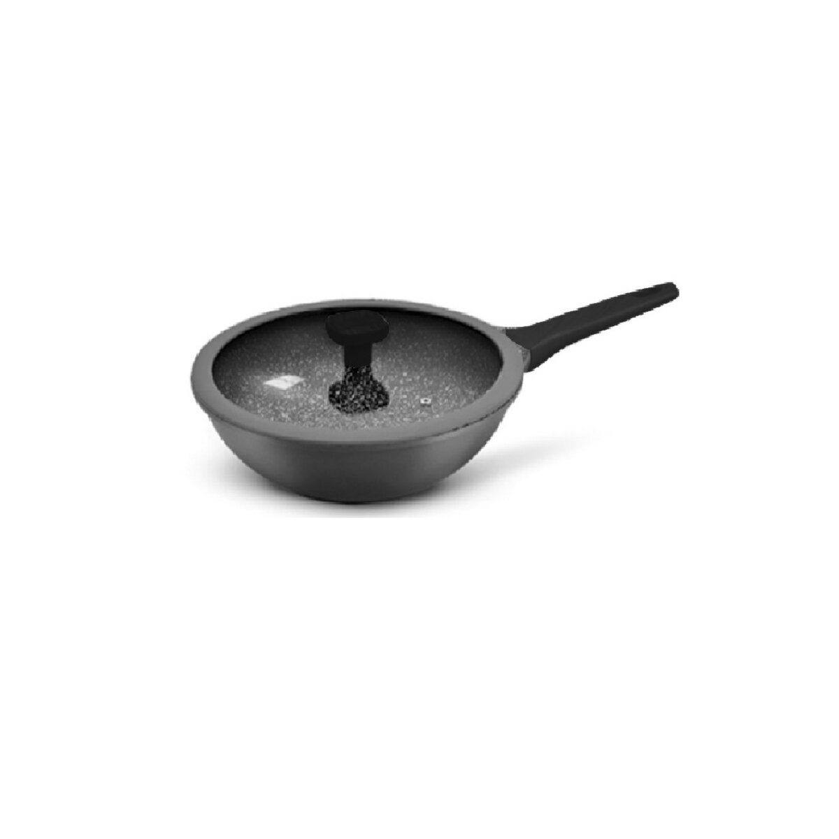 Poêle wok induction 28 cm manche amovible bakélite premium pas cher 