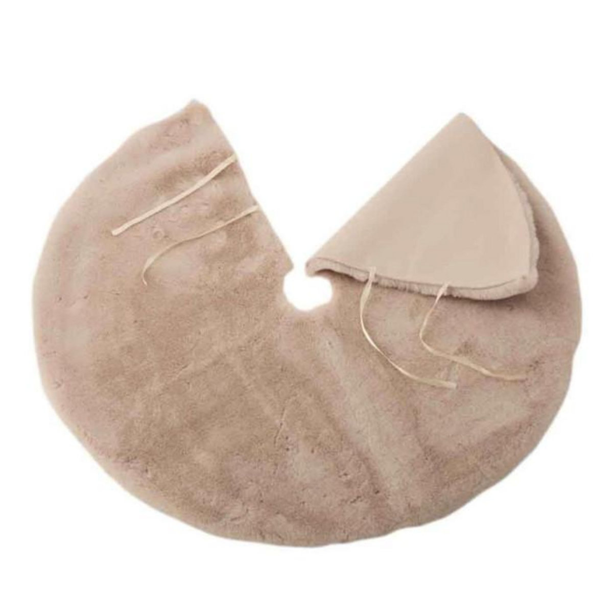 Paris Prix Cache-Pied pour Sapin  Rond  90cm Beige