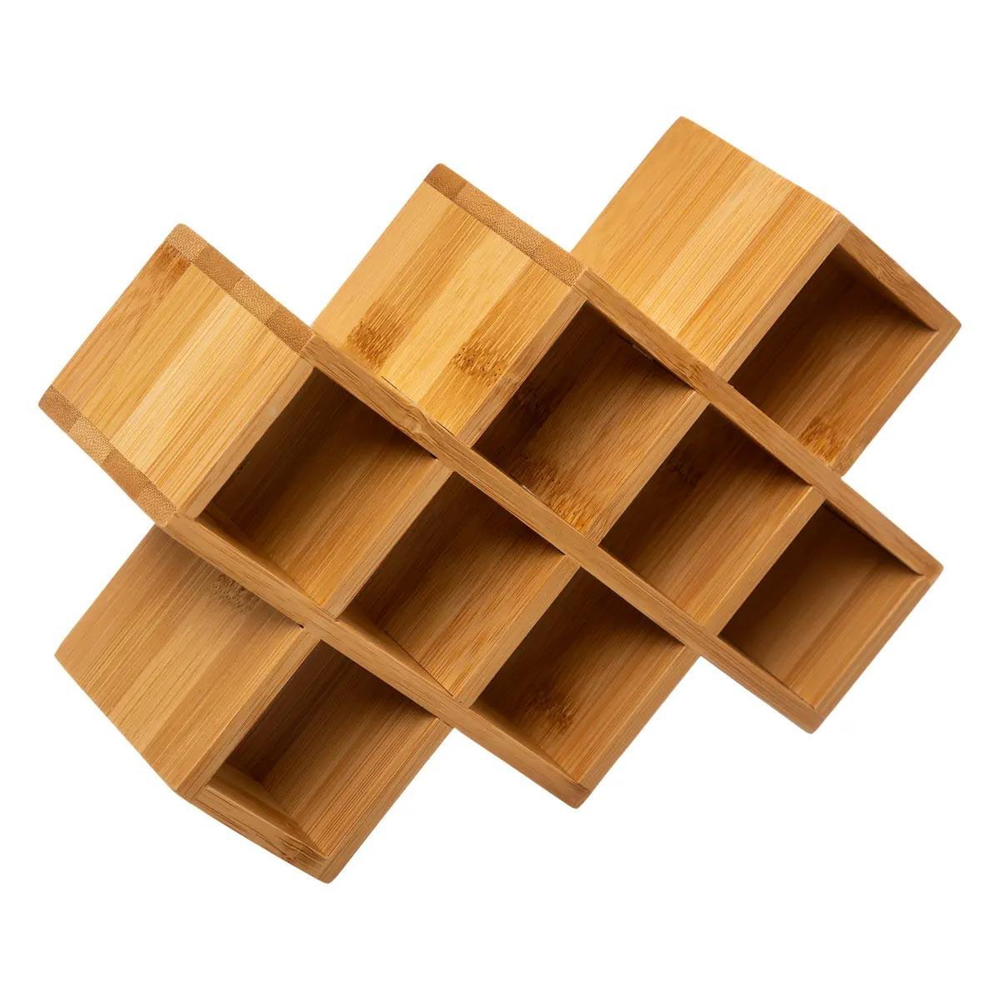 FIVE Étagère à épices 8 cases  bambou  24cm naturel
