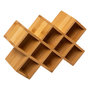 Voir la diapositive 1 : FIVE Étagère à Épices 8 Cases  Bambou  24cm Naturel