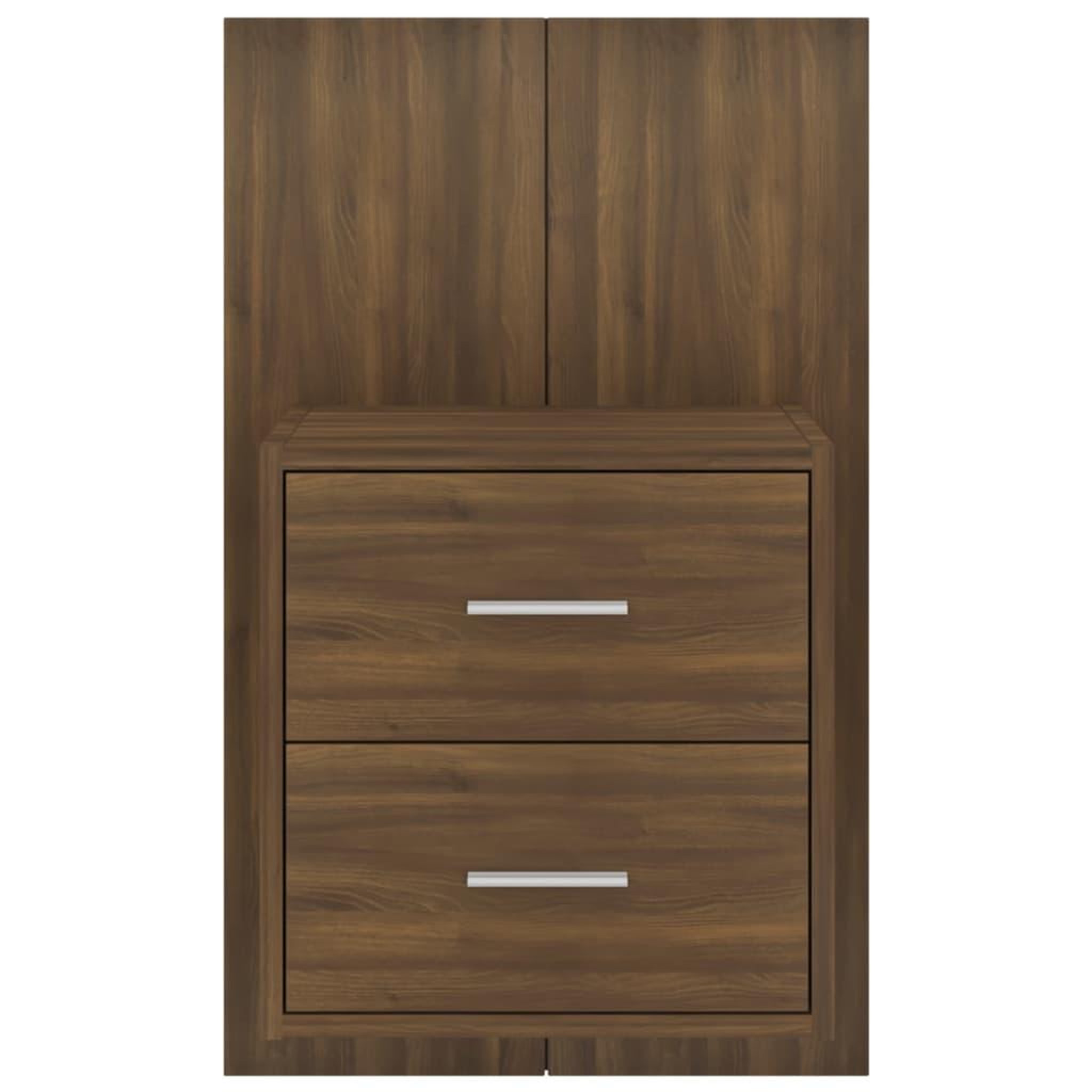 Voir la diapositive 5 : VIDAXL Table de chevet murale Chene marron