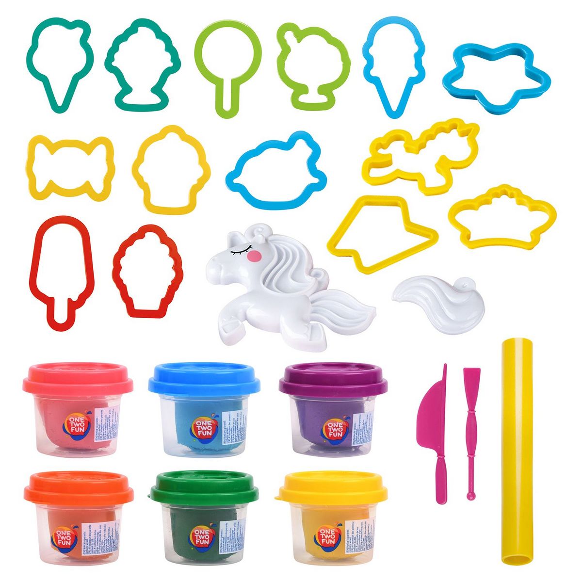 One Two Fun Kit pâte à modeler animaux magiques