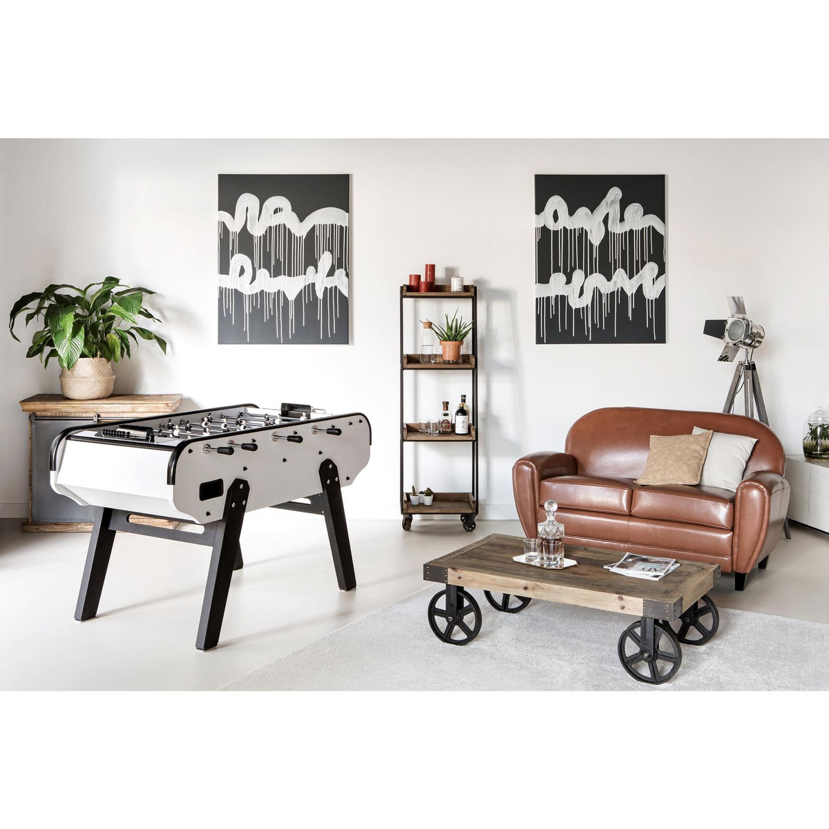 MISTER BABYFOOT Baby foot en bois clair - Scudetto