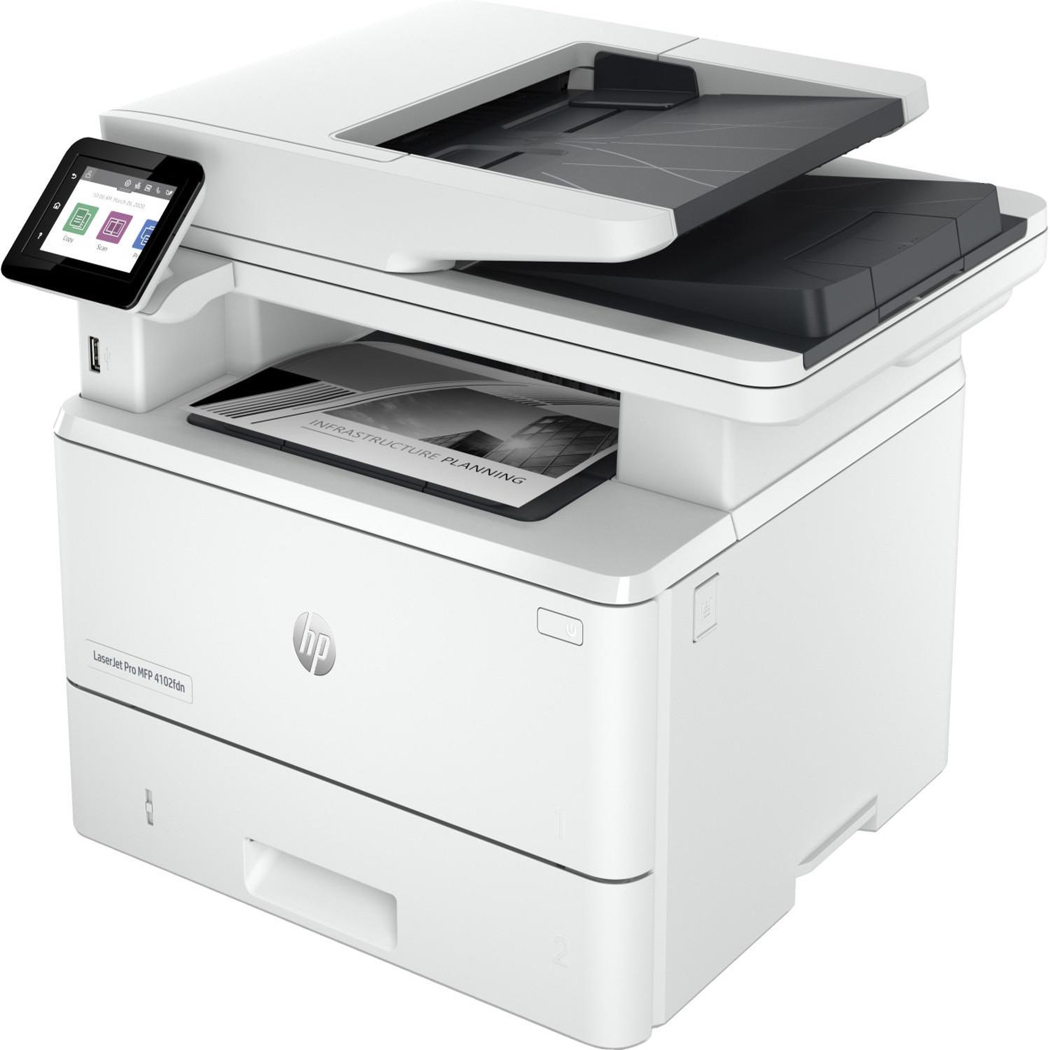 Voir la diapositive 3 : HP Imprimante multifonction hp 2z623f laserjet pro 4102fdn a4 1200 x 1200 ppp 40 ppm blanc