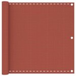 VIDAXL Ecran de balcon Terre cuite 90x300 cm PEHD