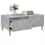 VIDAXL Table basse Gris beton 90x50x36,5 cm Bois d'ingenierie