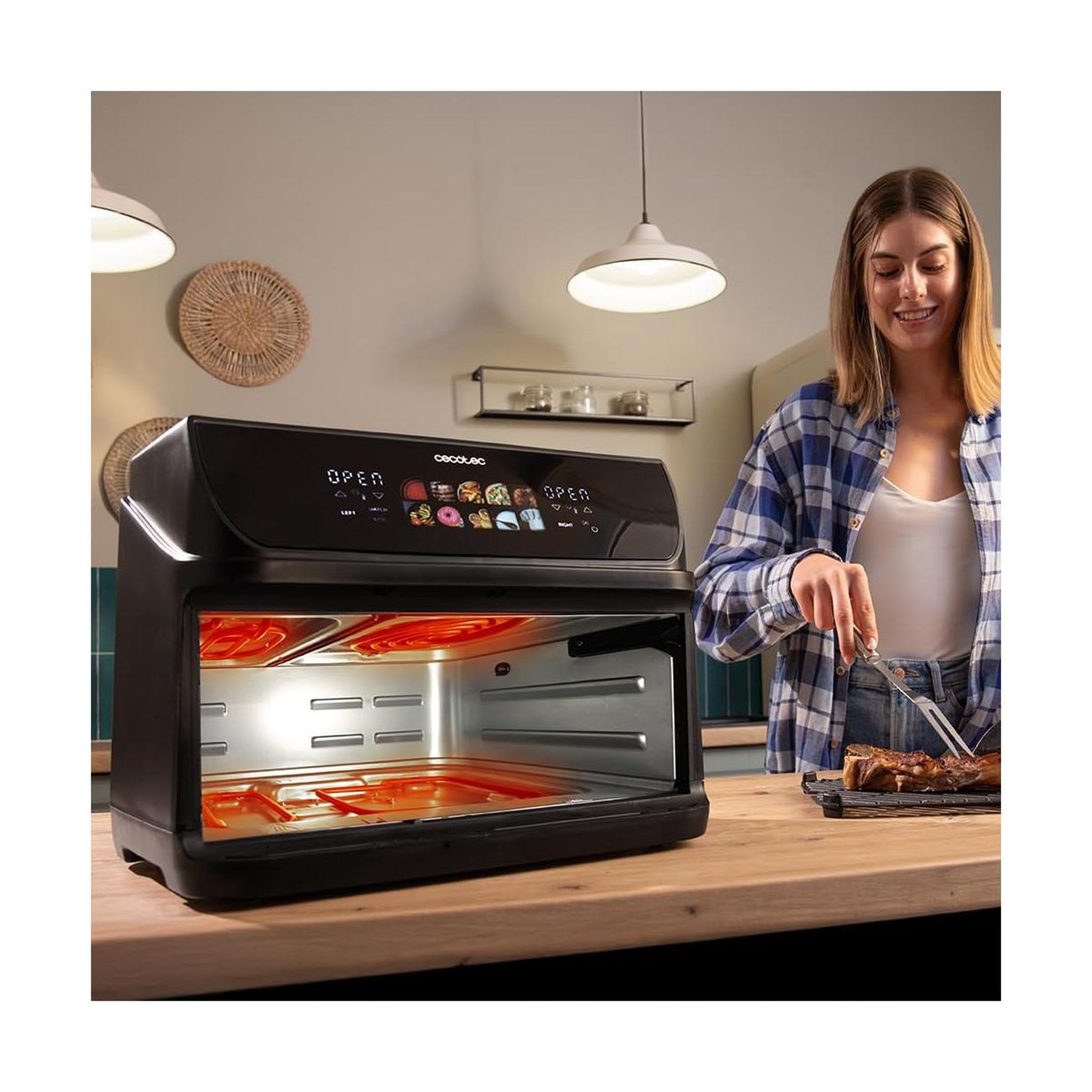 Voir la diapositive 3 : CECOTEC Cecotec friteuse à air cecofry&grill duoheat 10000 10l 2800w