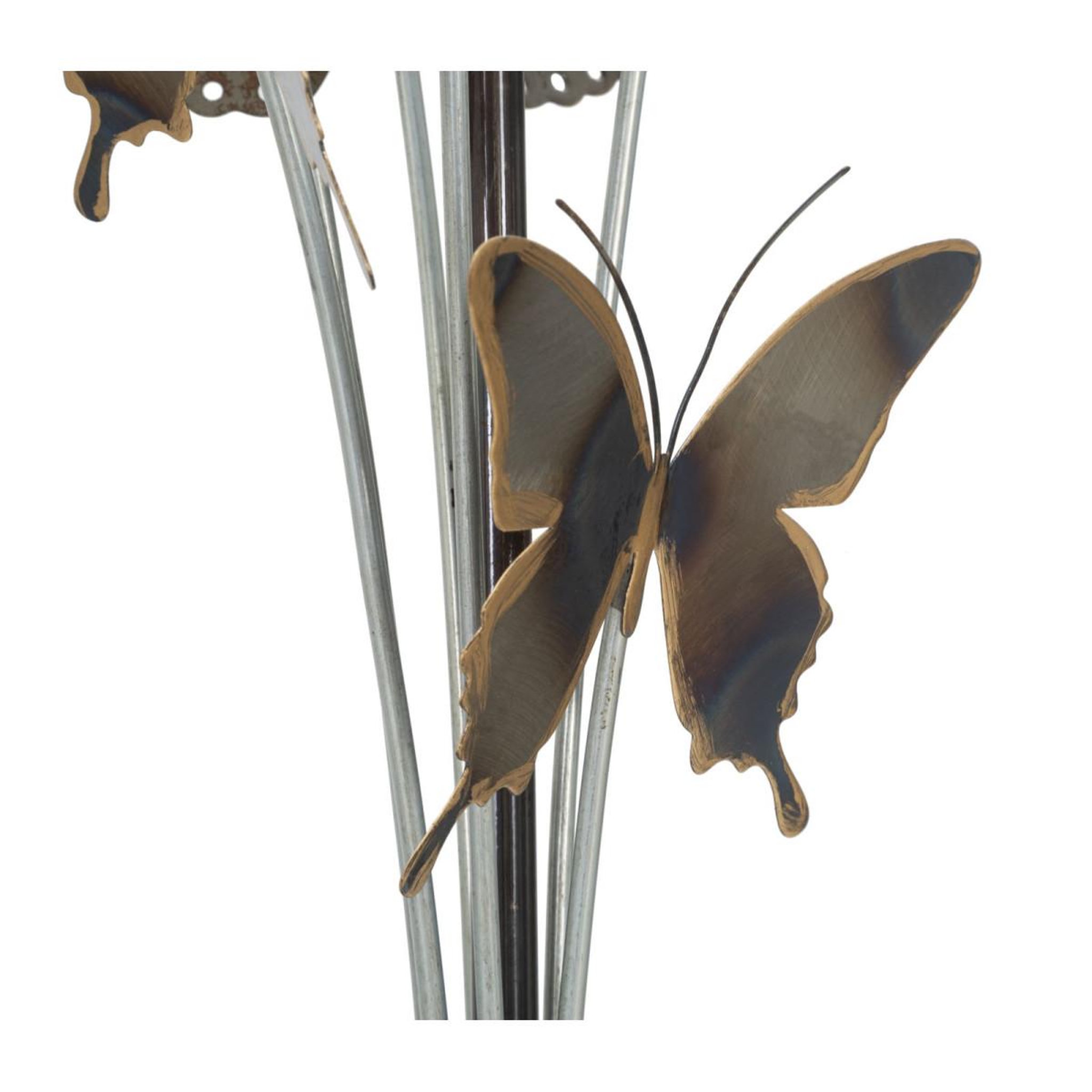 Voir la diapositive 3 : Paris Prix Lampe à poser en métal  papillons  47cm multicolore