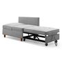Voir la diapositive 5 : Paris Prix Banquette 2 Places Convertible  Théo  107cm Gris