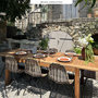 Voir la diapositive 6 : Rendez vous déco Table et chaises de jardin 8 personnes en bois et résine tressée-Tiptur