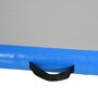HOMCOM Airtrack tapis de gymnastique gonflable tapis de tumbling entraînement avec pompe à air électrique dim. 300L x 100l x 10H cm tissu stratifié PVC bleu