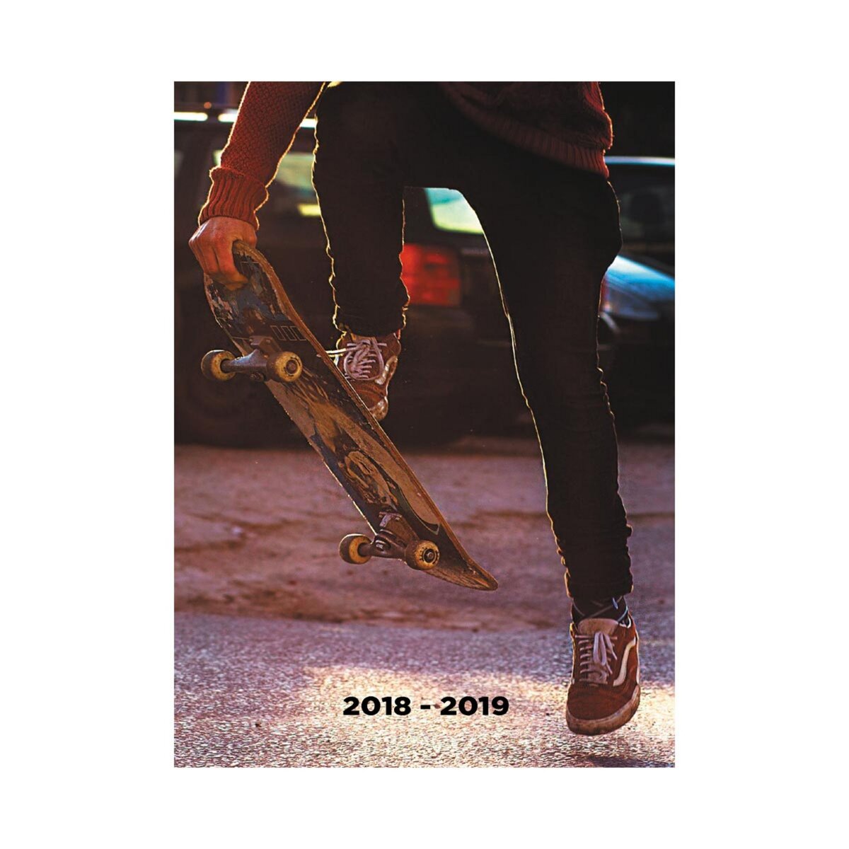 Agenda scolaire journalier 11.5x17 cm Softcover Skate 2018-2019