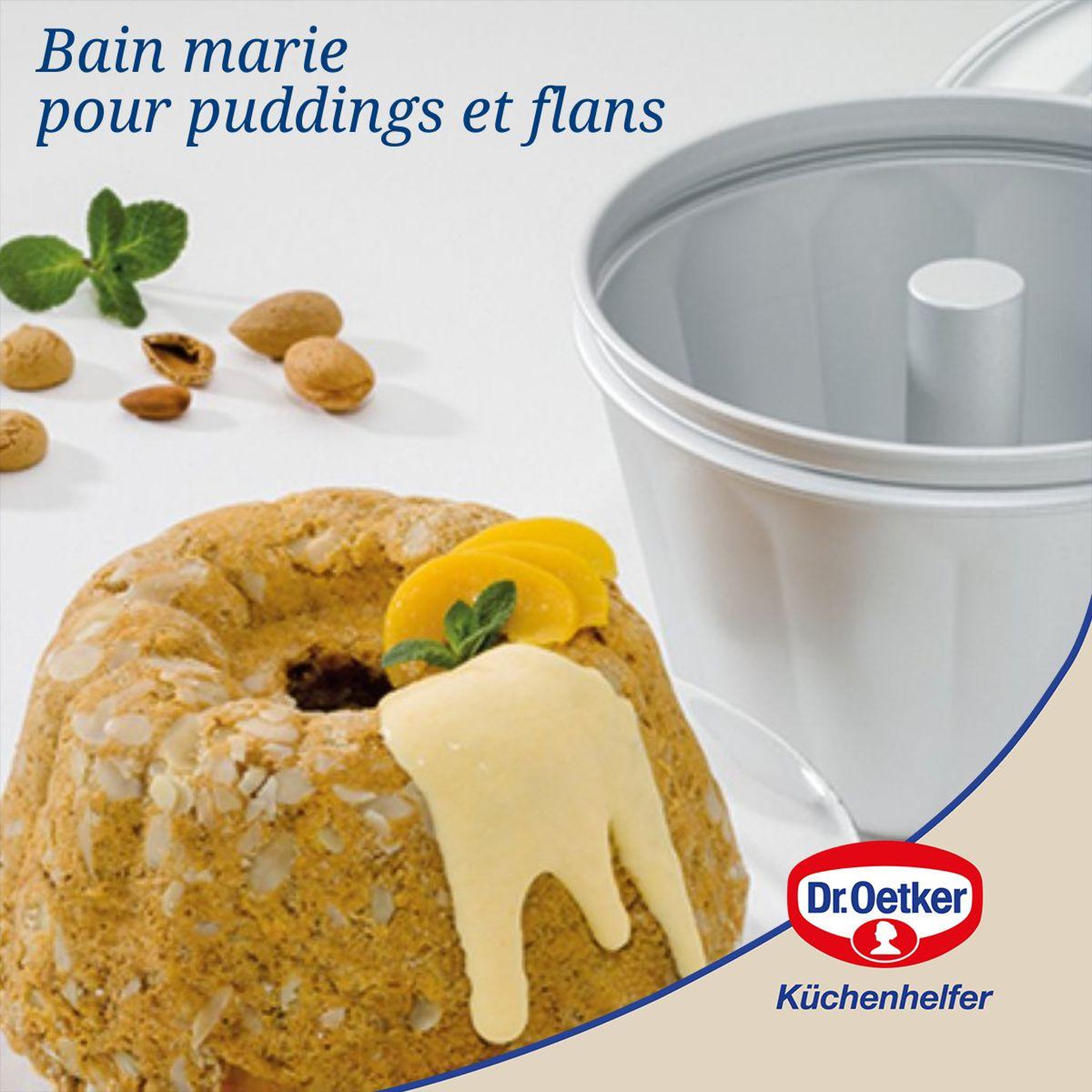 Voir la diapositive 2 : DR.OETKER Lot de 2 moules à gâteaux 21/21 cm en aluminium dr oetker back freude