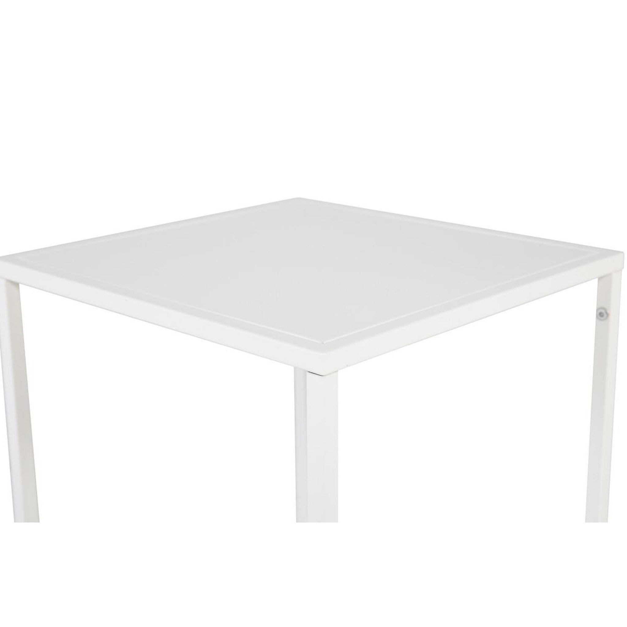 Voir la diapositive 3 : Paris Prix Table d'appoint en métal  staal  45cm blanc