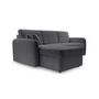 Voir la diapositive 5 : BEST MOBILIER Pocatello - canapé d'angle réversible 4 places - convertible avec coffre - en tissu bouclette