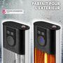 Voir la diapositive 5 : tectake Radiateur infrarouge 3 niveaux de puissance 500, 1000 et 1500 W noir