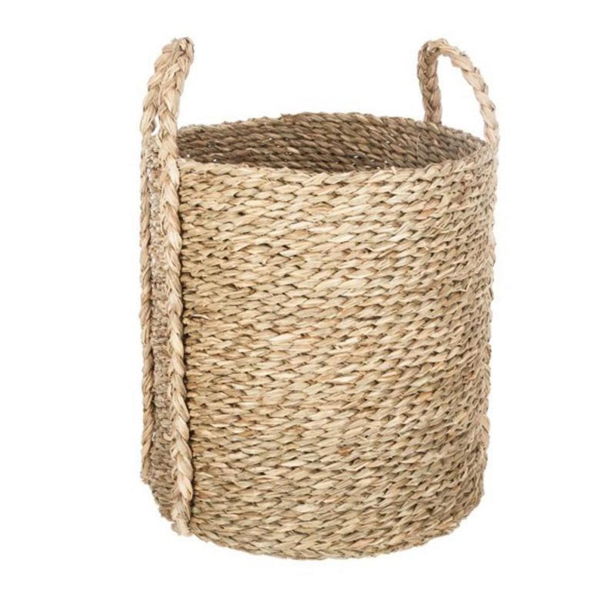  Lot de 3 Paniers de Rangement Cylindrique  Seagrass  35cm Naturel