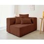 Voir la diapositive 1 : LISA DESIGN Colombine - module d'assise droit - en velours côtelé grosses côtes