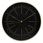 ATMOSPHERA Horloge Murale Design  Edith  30cm Noir & Or