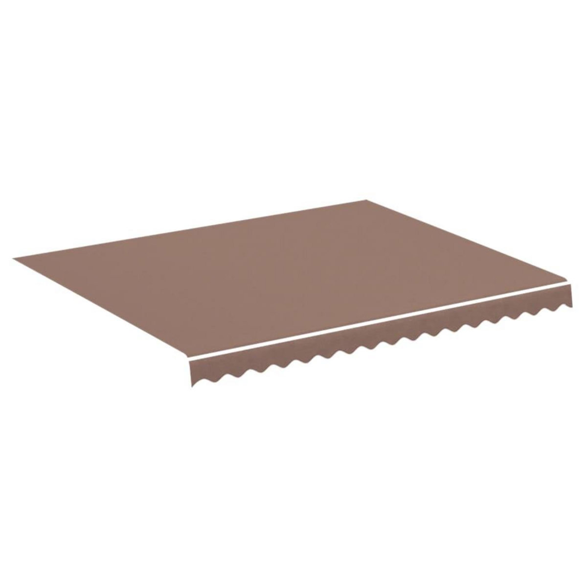 VIDAXL Tissu de remplacement pour auvent Marron 3x2,5 m