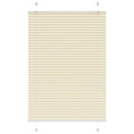 VIDAXL Store plisse creme 100x150 cm largeur du tissu 99,4cm polyester