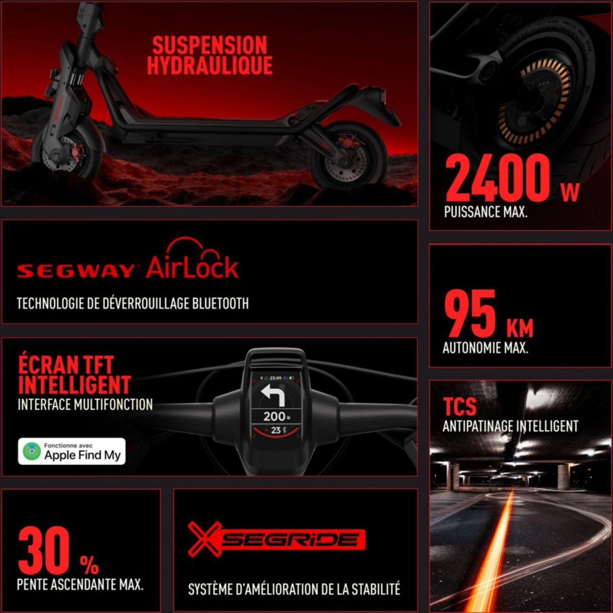 Segway Trottinette électrique GT3 E