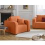 Voir la diapositive 1 : BEST MOBILIER Miro - fauteuil en velours texturé