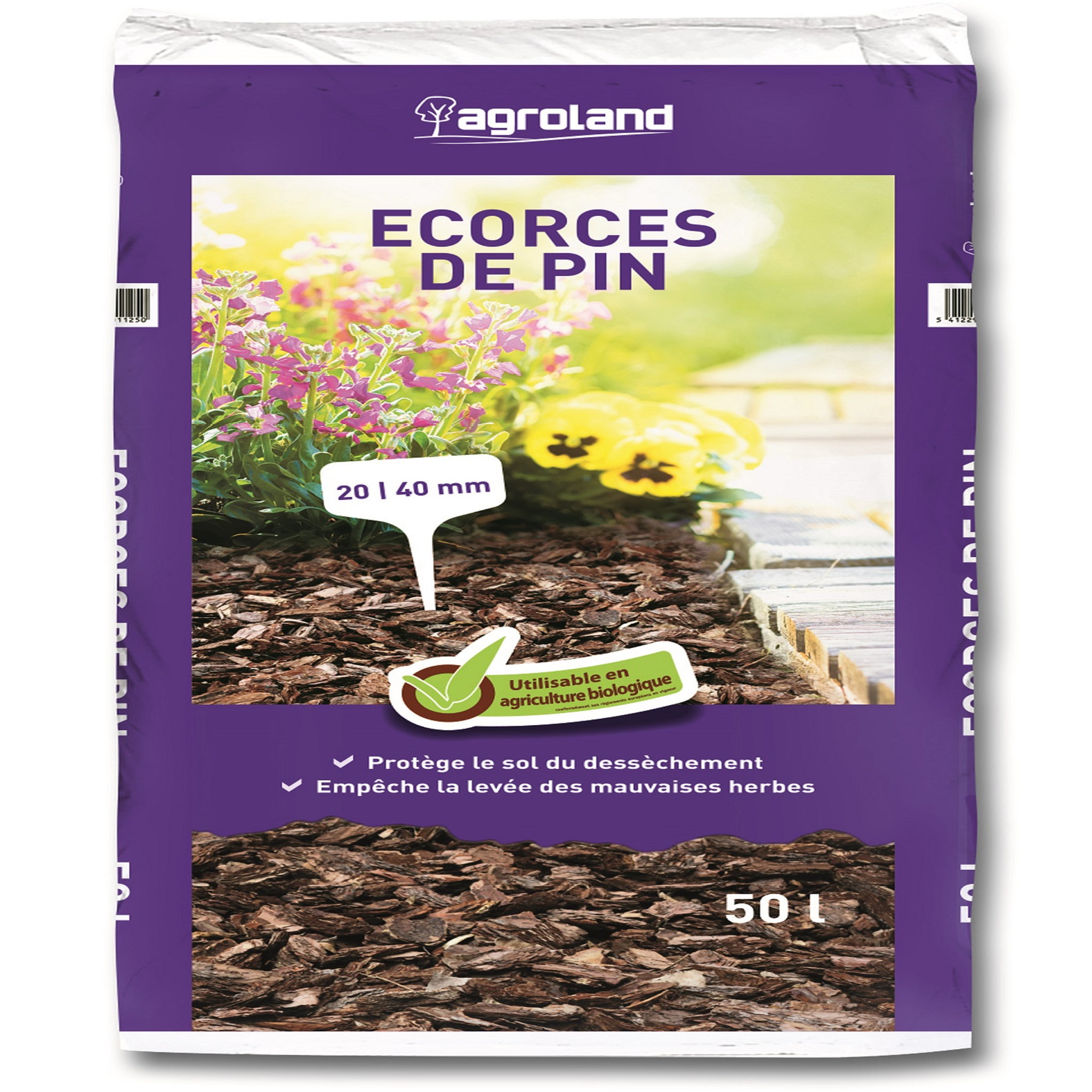 Agroland Ecorce de pin - 20/40mm - 50L - AGROLAND