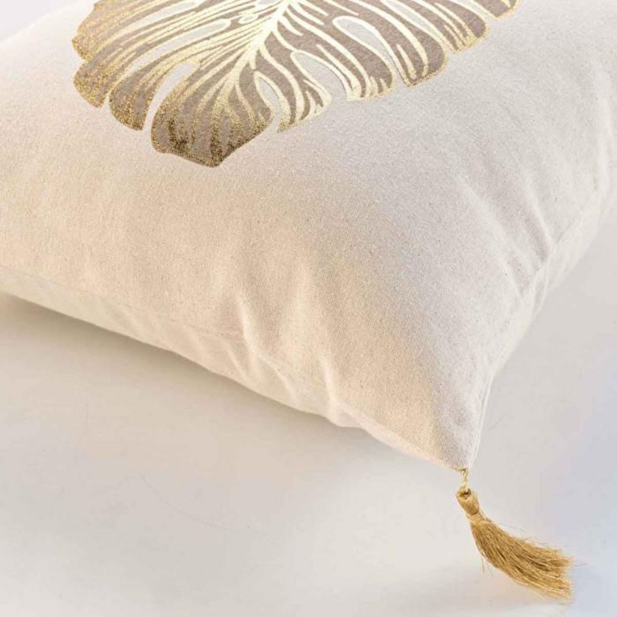 Paris Prix Coussin Déco Imprimé  Mogador  40x40cm Beige