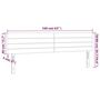 Voir la diapositive 6 : VIDAXL Tete de lit a LED Gris clair 160x5x78/88 cm Tissu