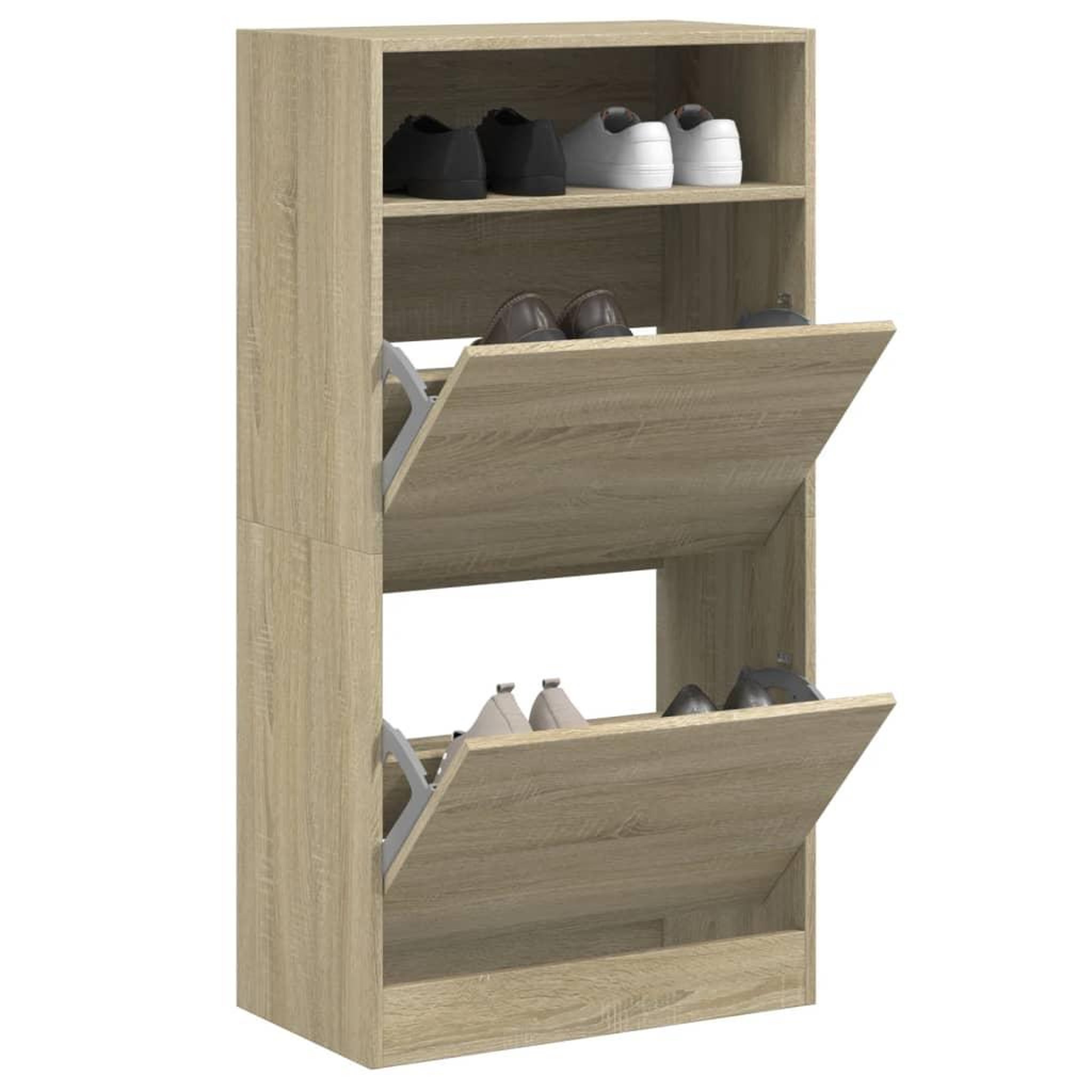 VIDAXL Armoire a chaussures chene sonoma 60x34x116cm Bois d'ingenierie