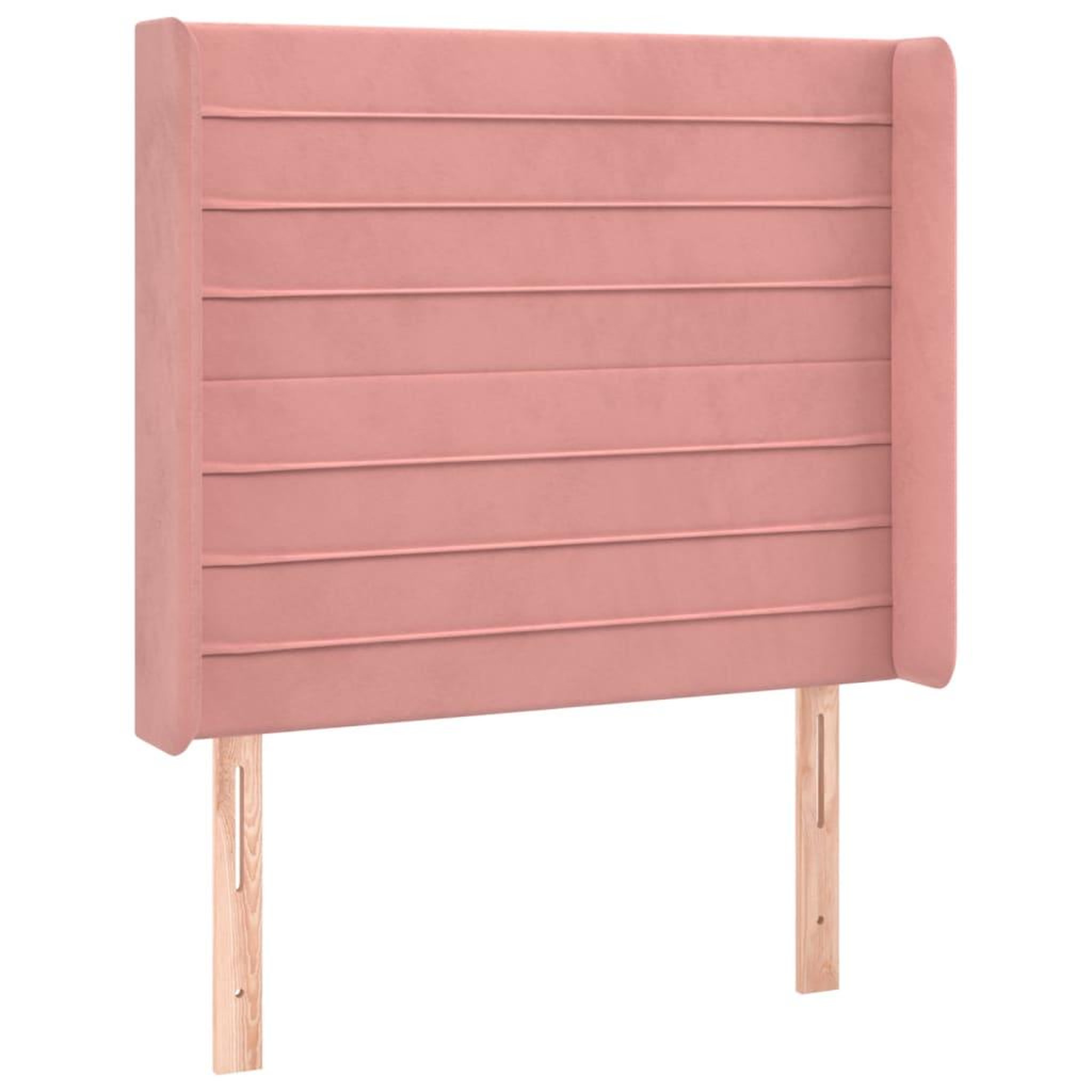 Voir la diapositive 3 : VIDAXL Tete de lit a LED Rose 103x16x118/128 cm Velours