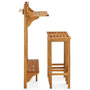 Voir la diapositive 4 : VIDAXL Ensemble de bar de balcon 3 pcs Bois d'acacia solide