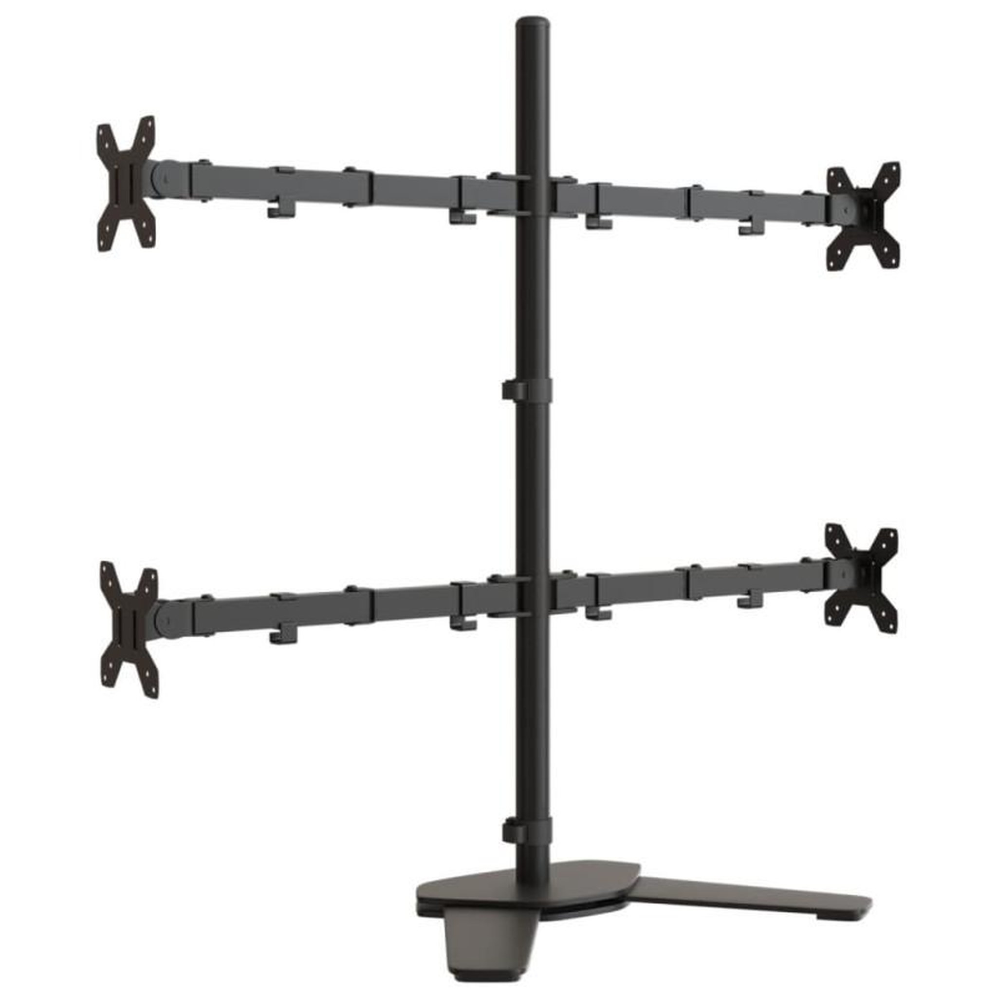 Voir la diapositive 2 : VIDAXL Support de moniteur noir acier VESA 75 100 mm