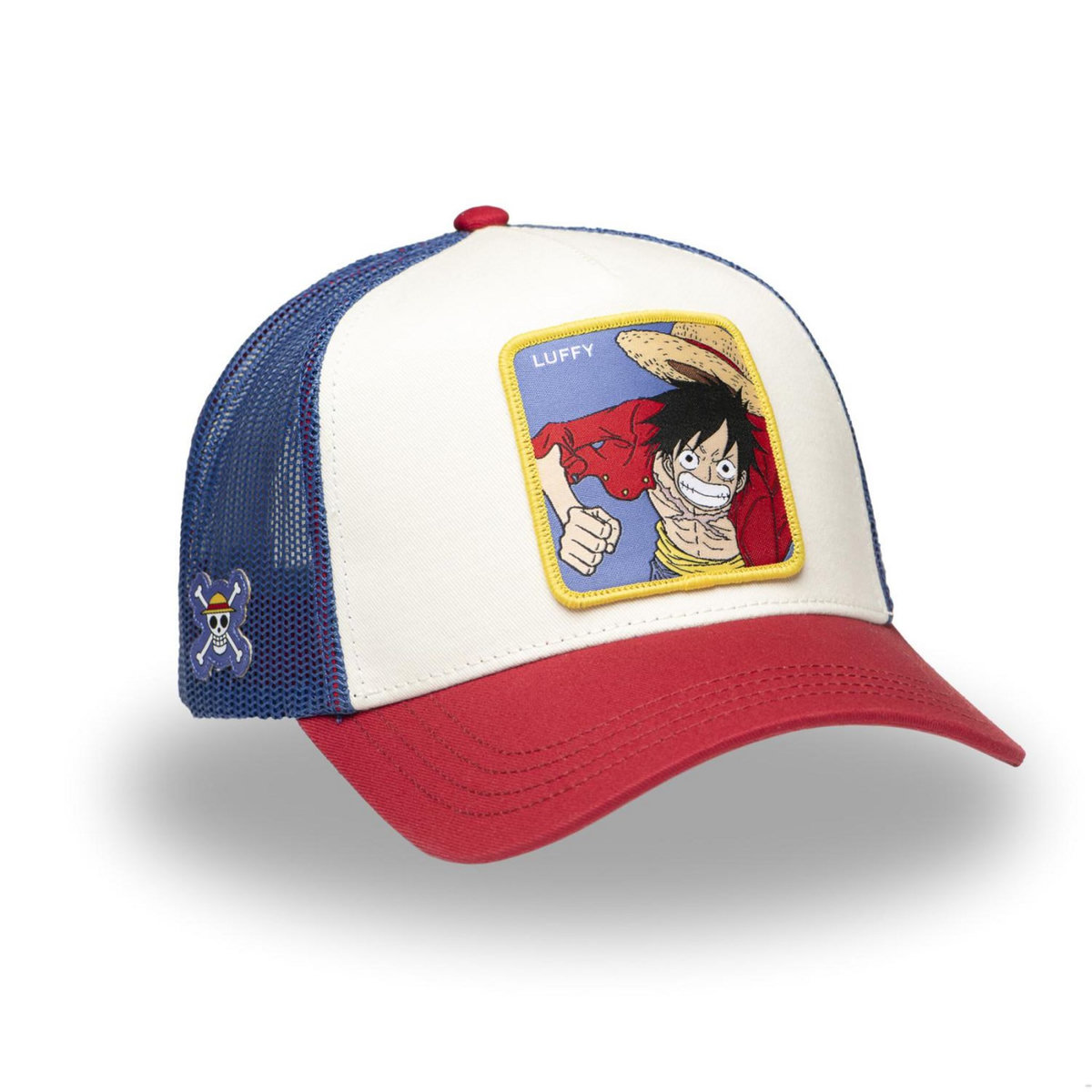 CAPSLAB Casquette trucker avec filet en sergé de coton One piece Luffy