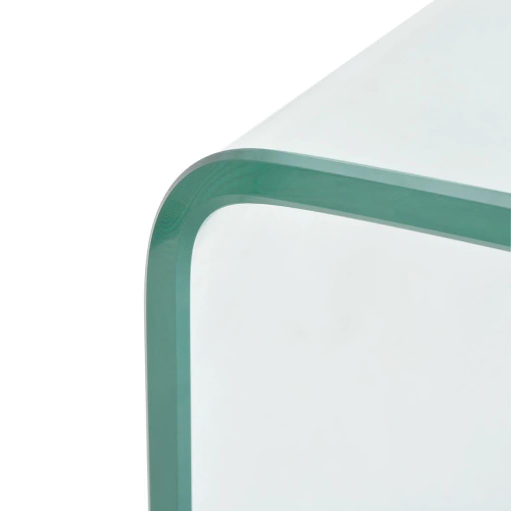 Voir la diapositive 4 : VIDAXL Table basse 98x45x30 cm verre trempe transparent