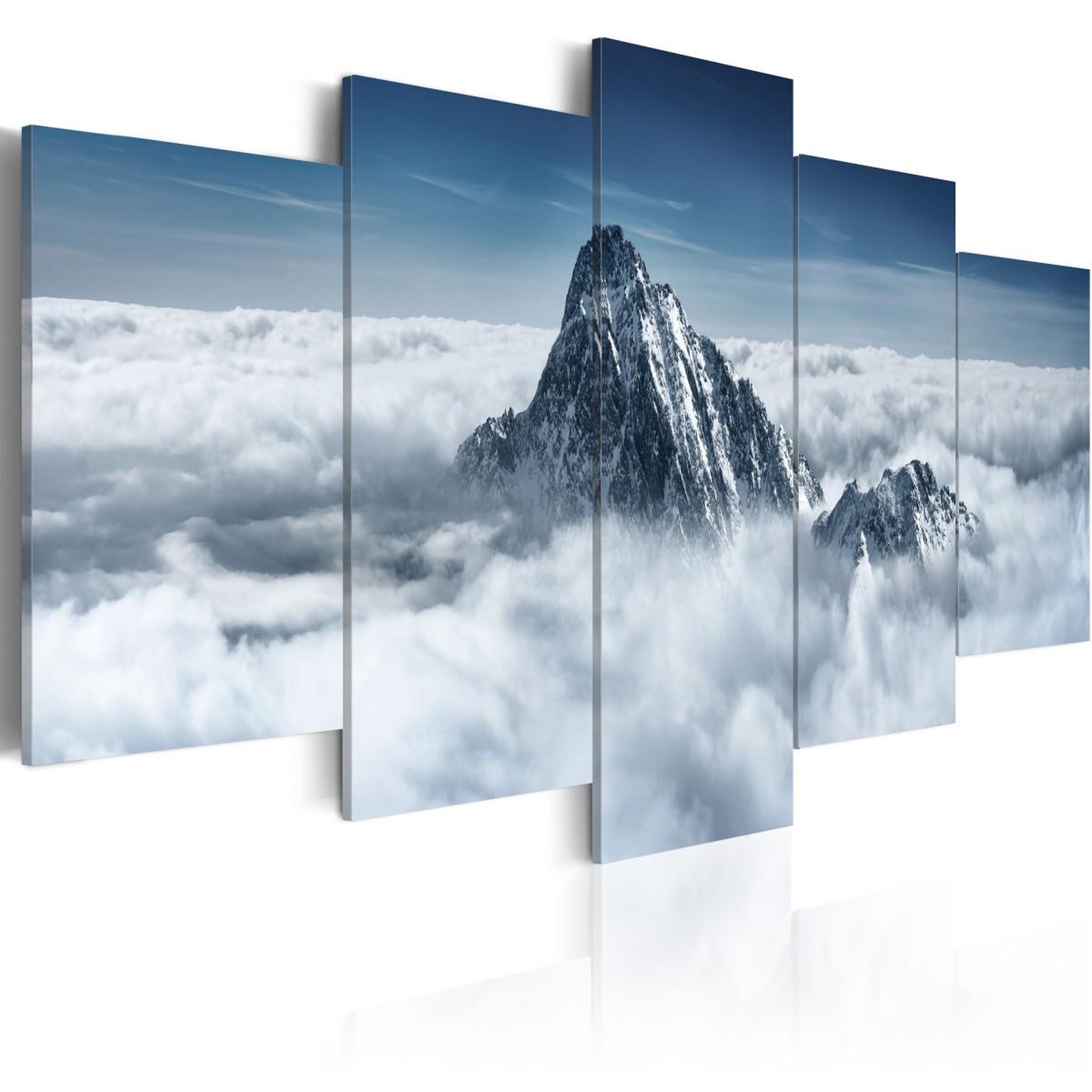Voir la diapositive 1 : Paris Prix Tableau  sommet de la montagne au dessus des nuages