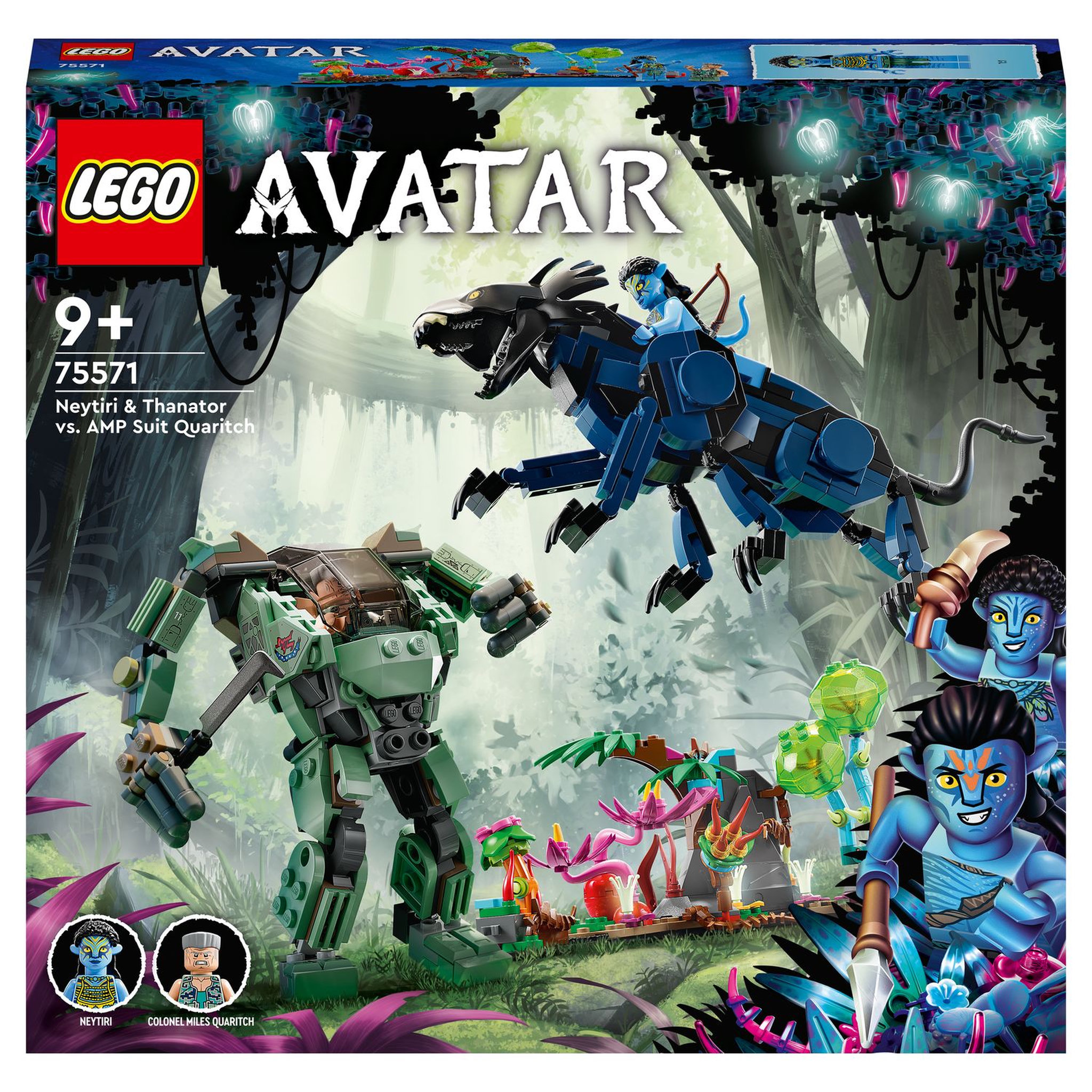 Voir la diapositive 1 : LEGO Avatar 75571 Neytiri et le Thanator vs. Quaritch dans l&rsquo;Exosquelette, Jouet de Construction, Figurine Robot, Pandora