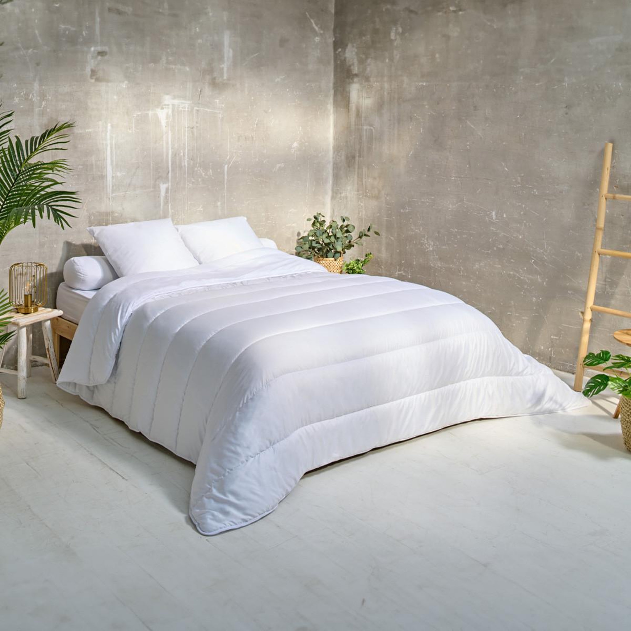 Voir la diapositive 2 : ATELIERS DU NORD Pack couette chaude + oreillers anti acariens