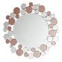 Voir la diapositive 1 : Paris Prix Miroir Mural Design  Bubble  80cm Argent & Rose