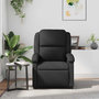 Voir la diapositive 3 : VIDAXL Fauteuil de massage inclinable noir cuir veritable