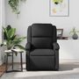Voir la diapositive 3 : VIDAXL Fauteuil de massage inclinable noir cuir veritable